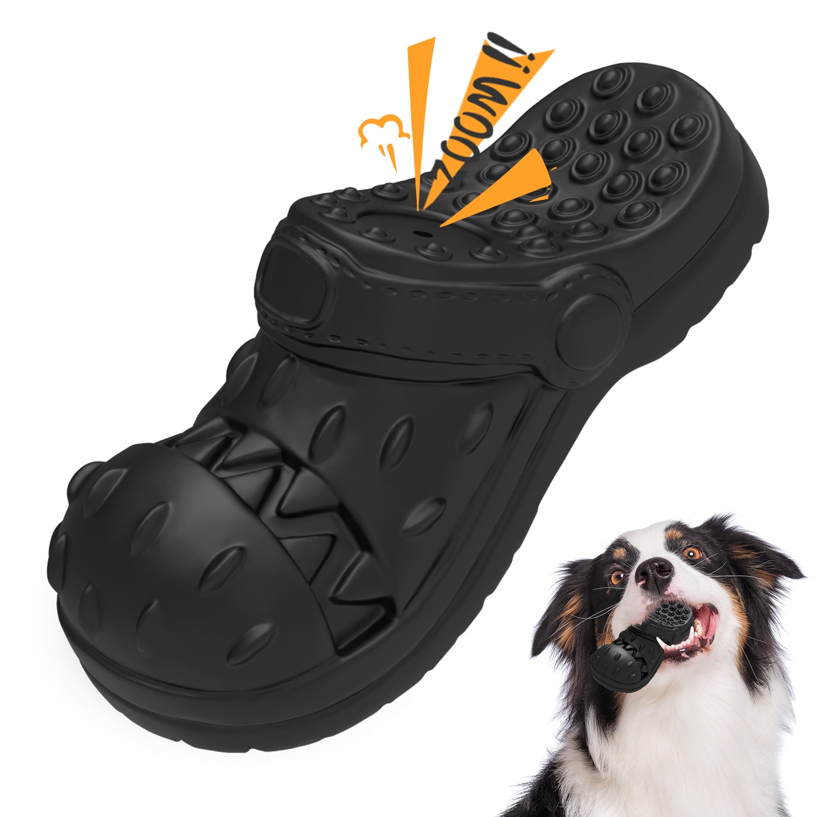 Rubber shoe hot sale dog toy