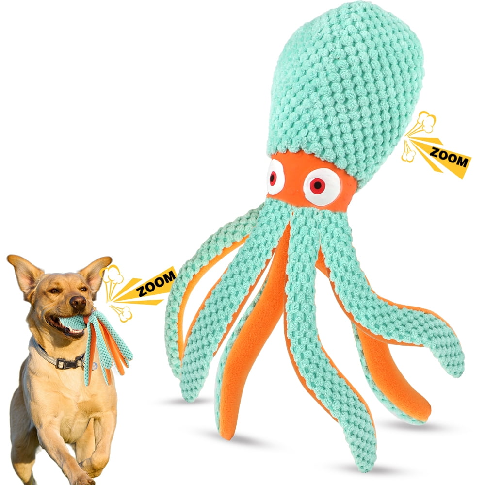 MASBRILL Squeaky Dog Toys, Octopus Toys for Aggressive Chewers - Dog Toys to Keep Them Busy for Small, Medium, and Large Dogs, Crinkle Puppy Toys
