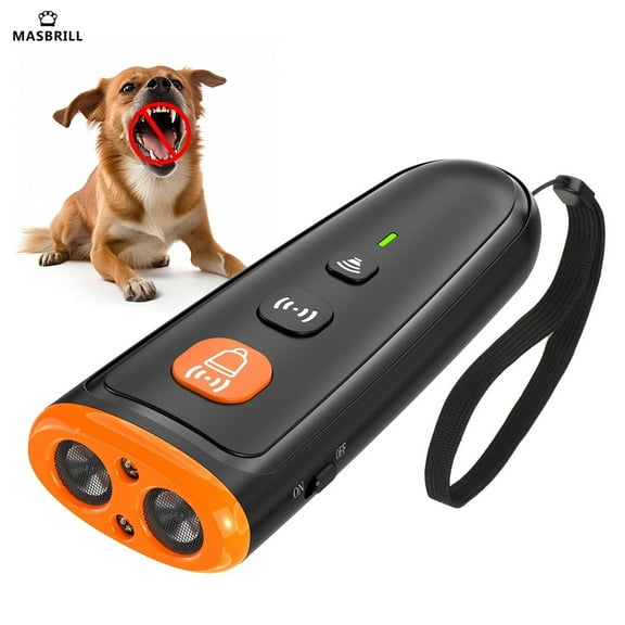 MASBRILL Ultrasonic Anti Barking Device, Handheld Dog Bark Deterrent Device  Stops Bad Behavior, Alternative to painful dog shock collar