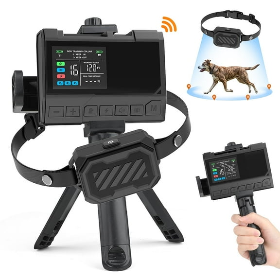 MASBRILL Upgrate Ultra-Accurate 3-in-1 Wireless Dog Fence & Dog Training System & Dog Gate โ 1 Acre Range ยท Up to 3 Dogs, No GPS Signal Limit (For 1 Dog)