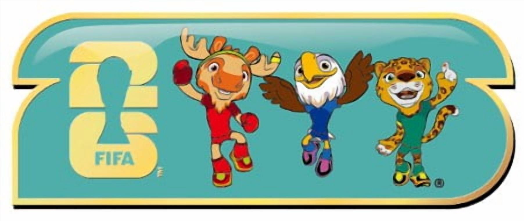 FIFA World Cup 2026 Soccer Mascots Collectible Pin Host Countries