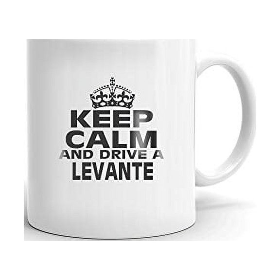 MASERATI LEVANTE Keep Calm and Drive Coffee Tea Ceramic Mug Office Work Cup Gift 15 oz