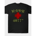 thumbnail image 1 of MASH 4077 Retro T-Shirt =Trendy Loose Design Anime Print Pure Cotton Retro Round Neck Men'S Short Sleeved T-Shirt Cotton Printed Shirts, 1 of 8