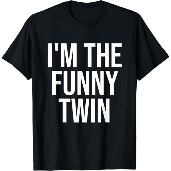 MASHALILI Printed Funny I'm The Funny Twin T-Shirt