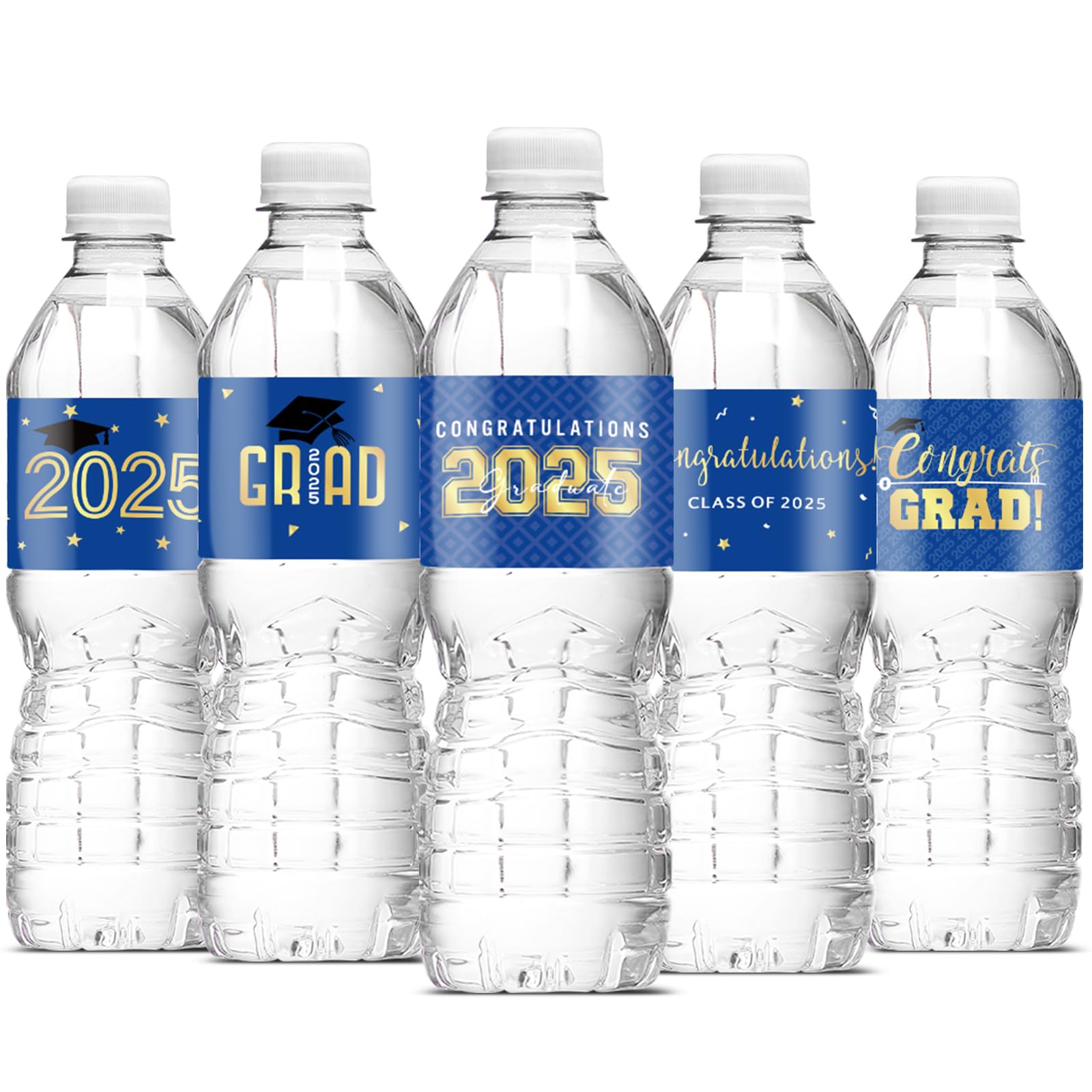 MASHAN 50 Pcs Class IFF17 of 2025 Graduation Bottle Labels Party ...