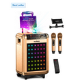 thumbnail image 1 of MASINGO Karaoke Machine for Adults and Kids with 2 Bluetooth Wireless Microphones. Portable Singing PA Speaker System with Disco Ball Party Lights, Lyrics Display Tablet Holder & TV Cable. Soprano X1, 1 of 10