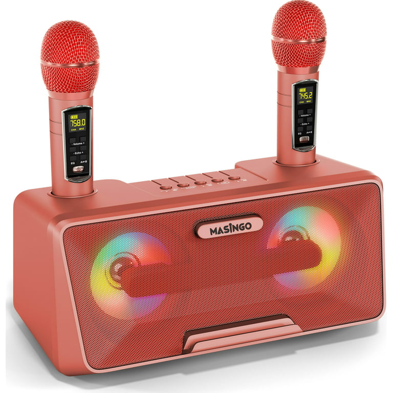 Mini Karaoke machine,Karaoke Machine for Kids and Adults,Cute Karaoke with  Microphone Set ,Portable Bluetooth Speaker with Microphone,Retro Handheld