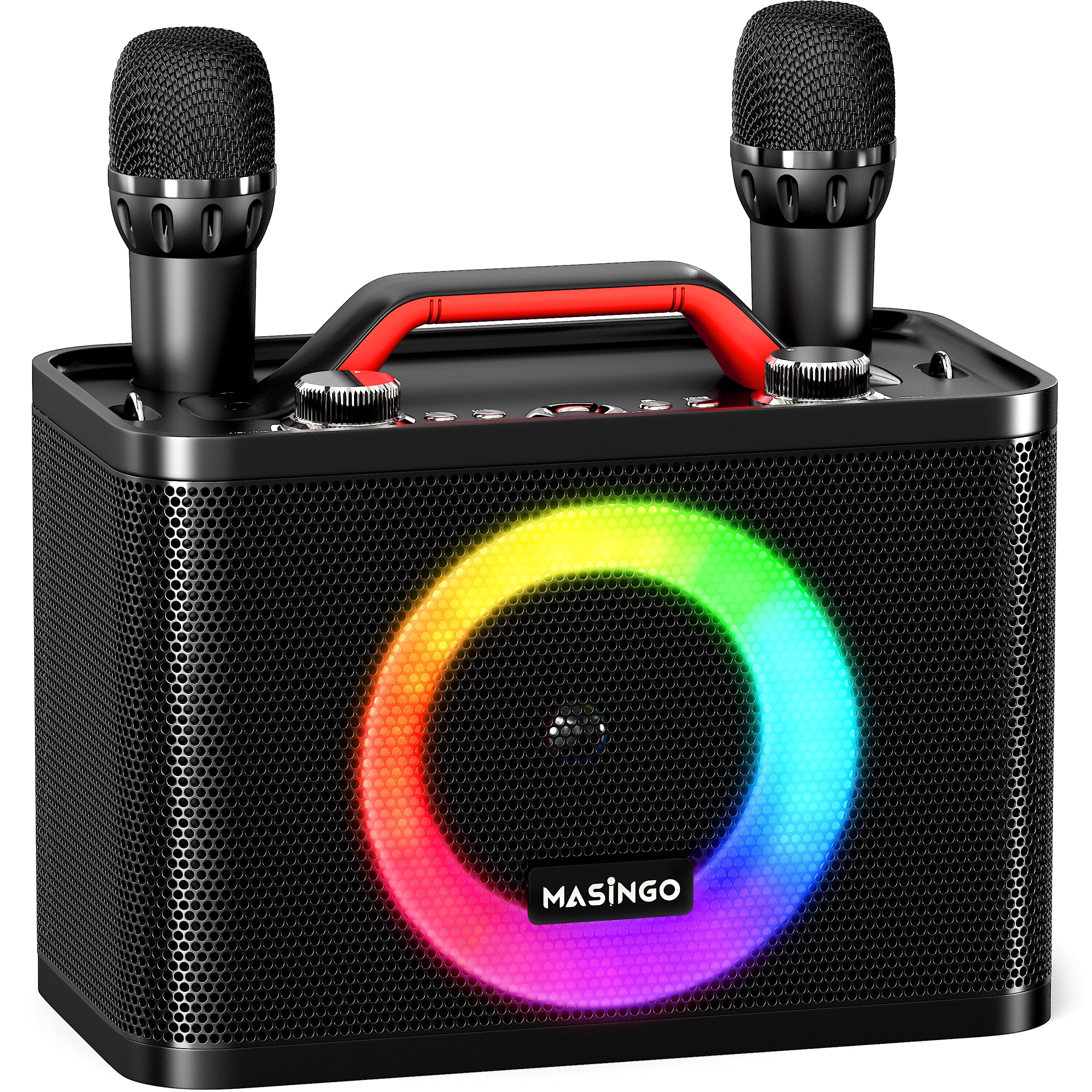MASINGO New Karaoke Machine for Adults and Kids with 2 Wireless