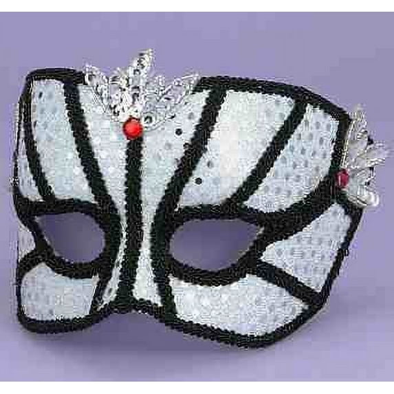 MASK-1/2 KARNEVAL STYLE-SILVER