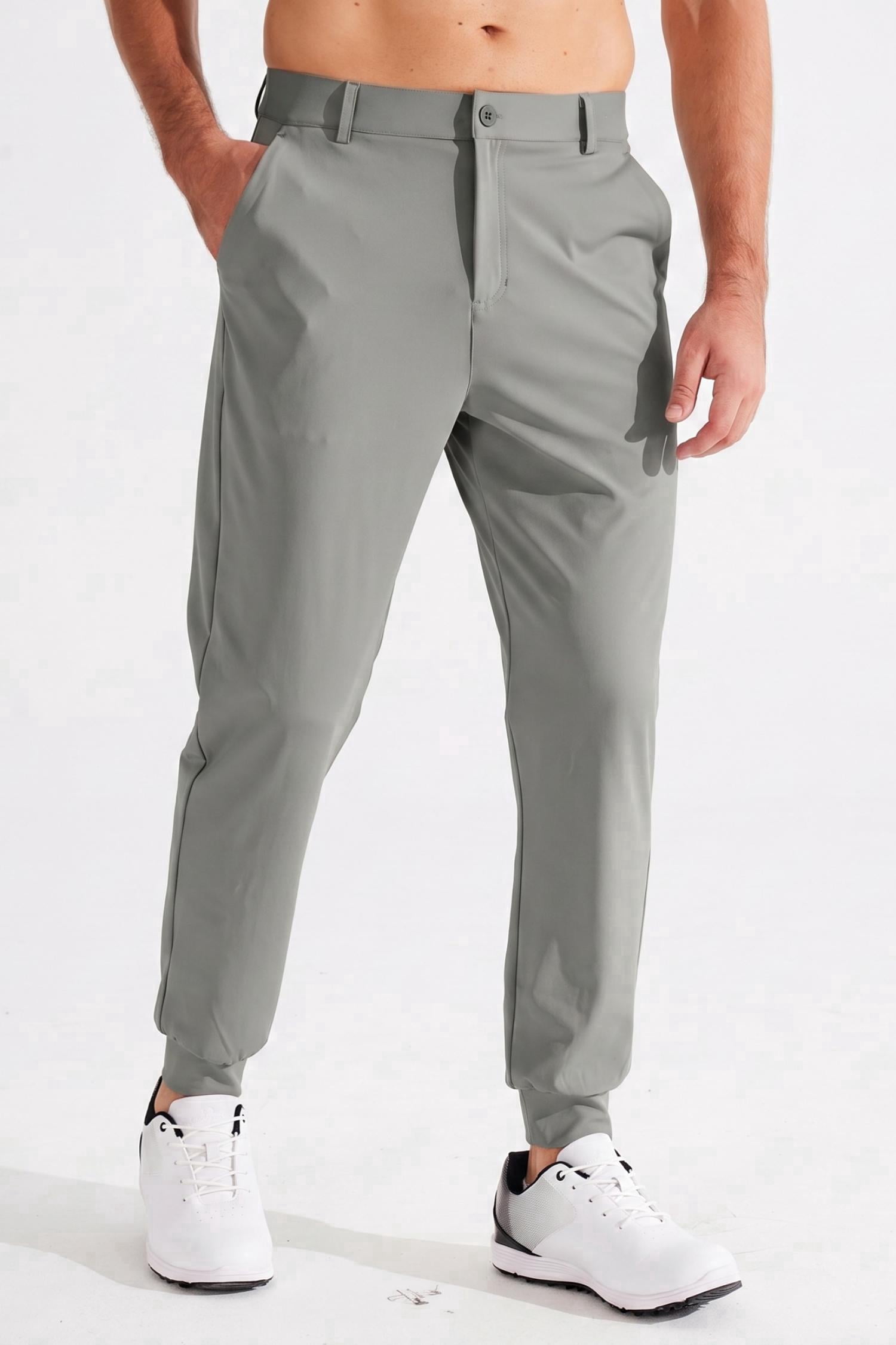 MASKERT Men's Casual Joggers Pants – Lightweight,3 Pockets,Slim Fit,Soft & Stretchy Tapered Business Trousers