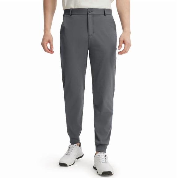MASKERT Men's Golf Jogger Pants- Lightweight with 3 Pockets Slim Fit Soft Stretchy Tapered Work Casual Sports Pants Suitable for Various Occasions