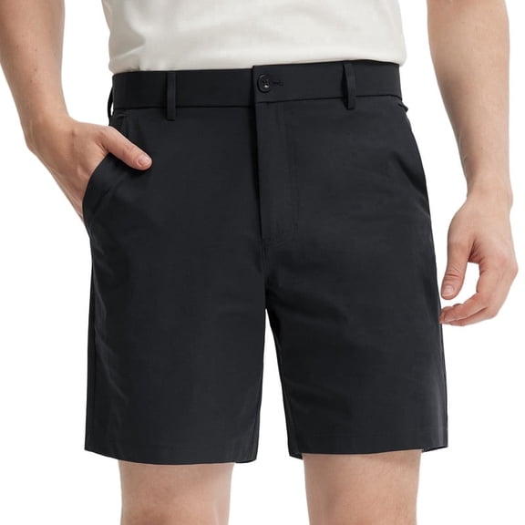 MASKERT Men's Golf Shorts 7" Work Casual Pants Lightweight Quick-Dry Waterproof Flat-Front Hybrid Shorts