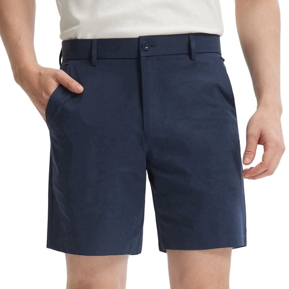 MASKERT Men's Golf Shorts 7" Work Casual Pants Lightweight Quick-Dry Waterproof Flat-Front Hybrid Shorts
