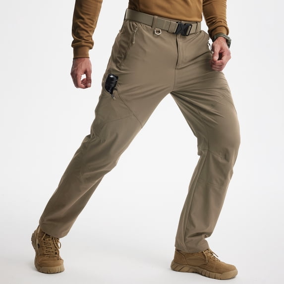 MASKERT Mens Hiking Pants Lightweight Cargo Pants Quick Dry Water Resistant Stretchy Straight Leg Travel Pant