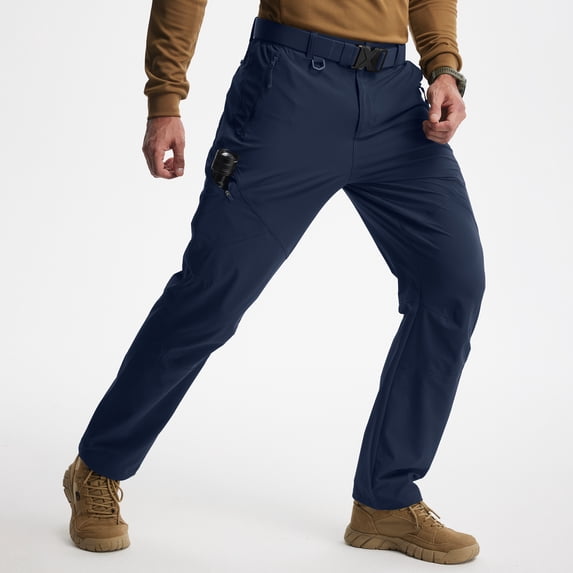 MASKERT Mens Hiking Pants Lightweight Cargo Pants Quick Dry Water Resistant Stretchy Straight Leg Travel Pant