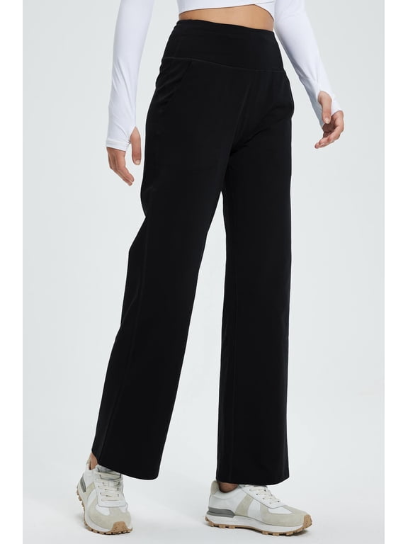 Women’s High-Waist Fleece-Lined Straight Leg Pants