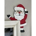 MASLVO Clearance 2024 Latest Wooden Christmas Door Topper Christmas