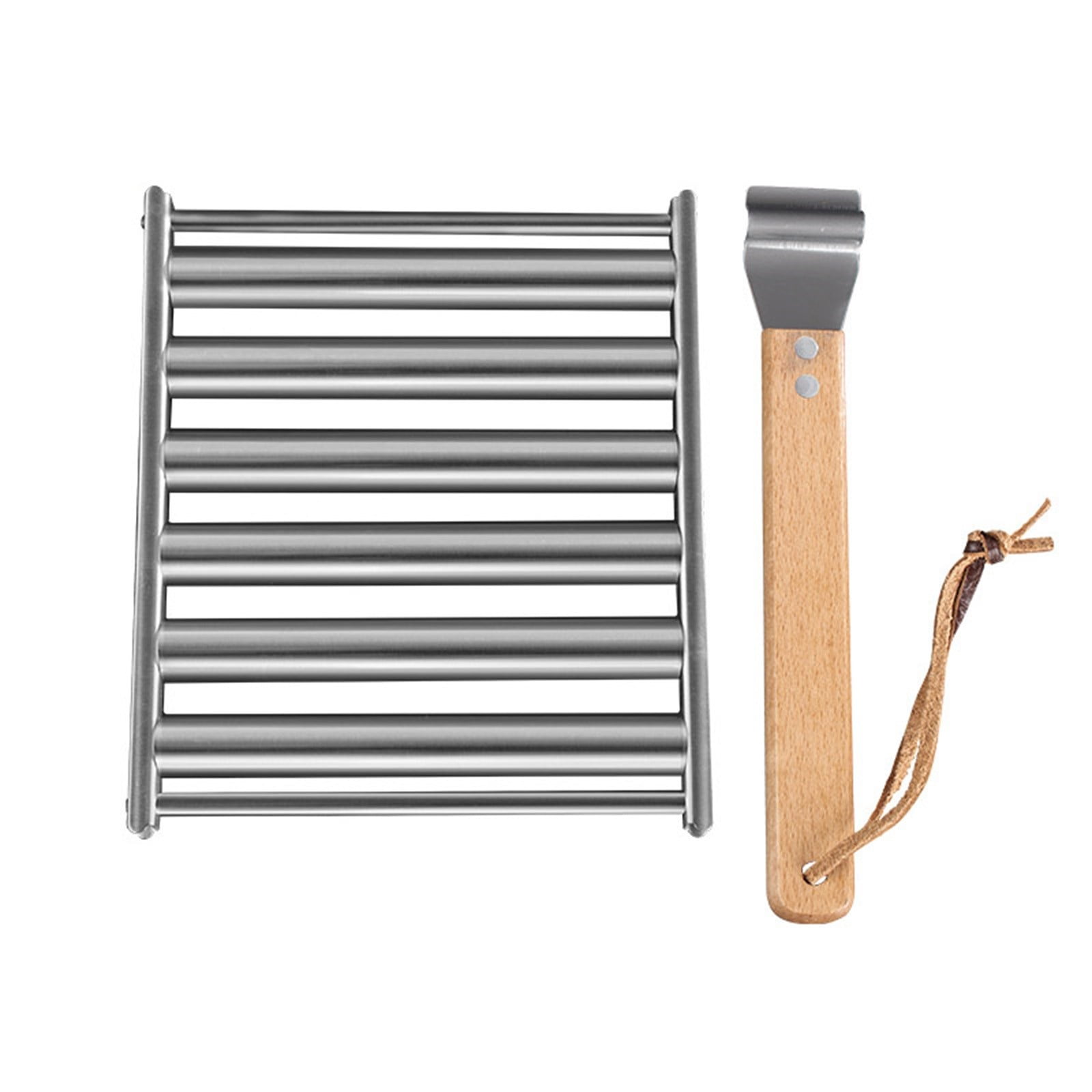 MASLVO Grill Bbq Grill Charcoal Grills Clearance Sale Rolling Sausage