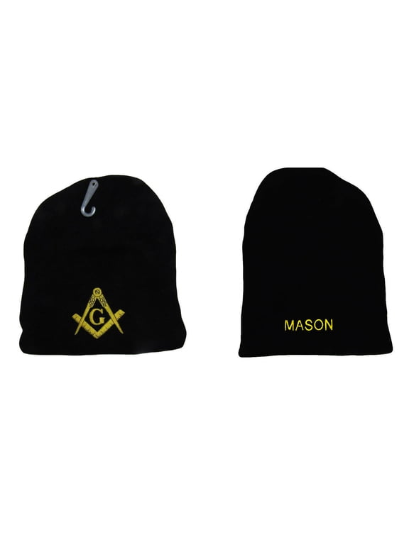 MASON MASONIC WINTER BEANIE KNIT STOCKING SOCK CAP HAT MASONRY LODGE