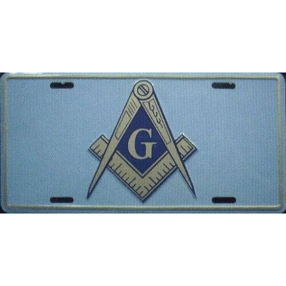 MASONIC METAL LICENSE PLATE MASON MASONS SIGN Made in the USA