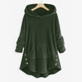 thumbnail image 1 of MASRIN Abrigos De Mujer Elegantes, Womens Casual Fleece Hoodie Jackets with Pockets Fashion Leopard Printed Color Block Coats Witer Fuzzy Zip Up Outwear abrigo de invierno talla grande, 1 of 6