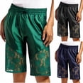 thumbnail image 1 of MASRIN Bermuda Shorts for Women Summer Trendy 2025 Lace Trim Short Pants Dressy Casual Knee Kength Shorts with Pockets Green S, 1 of 8