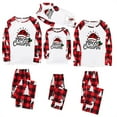 thumbnail image 1 of MASRIN Matching Family Christmas Elk Christmas Family Pajamas Matching Sets Fashion Novelty Xmas Holiday Sleepwear Jammies Long Sleeve PJs with Plaid Pants Holiday Family Matching Pajamas, 1 of 6