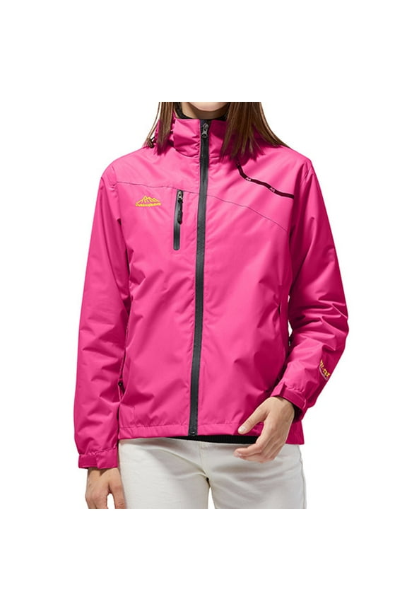 Summer Rain Jacket Women Women's Hooded Windbreaker Waterproof Raincoats Lightweight Trench Coats Outdoor Striped Lined Rain Jacket Reflective Jacket for Women