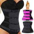 thumbnail image 1 of MASRIN Waist Trainer for Women 3 Straps Tummy Control Workout Corset Cincher Long Torso Trimmer Sauna Belt Sports Body Shaper Hot Pink M, 1 of 6