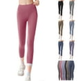 thumbnail image 1 of MASRIN Yoga Pants for Women Solid Color High Waisted Long Tights Butt Lifting Tummy Control Athletic Leggings Black XXL, 1 of 7