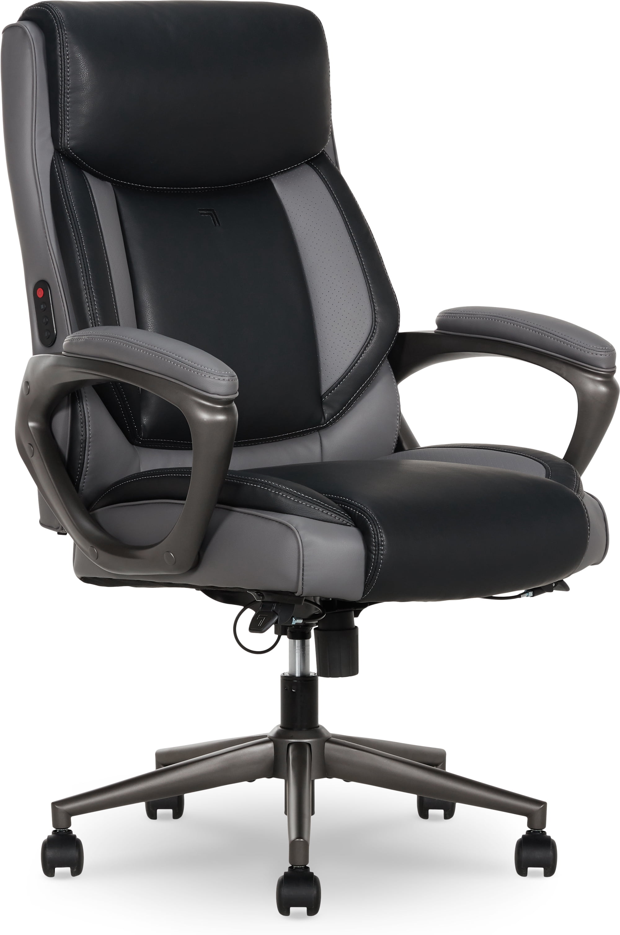 Sharper Image S-140 Massage and Heat Office Chair, Black/Gray