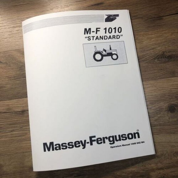 MASSEY FERGUSON 1010 TRACTOR OPERATORS MANUAL OWNER BOOK MAINTENANCE INSTRUCTION