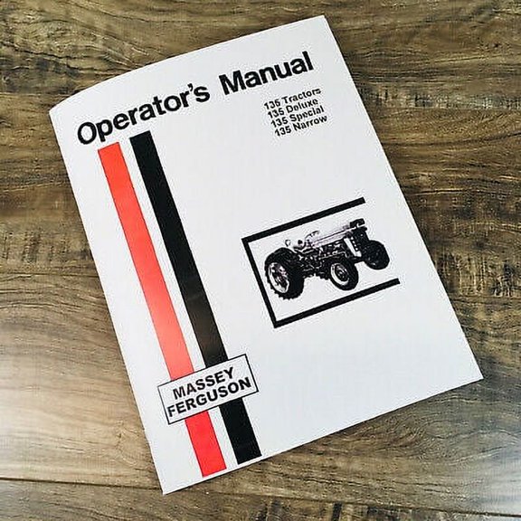 MASSEY FERGUSON 135 TRACTOR DELUXE SPECIAL CONTINENTAL OPERATORS MANUAL OWNERS