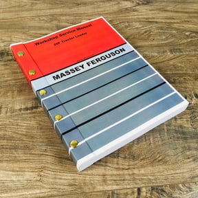 MASSEY FERGUSON 20F TRACTOR LOADER SERVICE MANUAL REPAIR SHOP TECHNICAL WORKSHOP