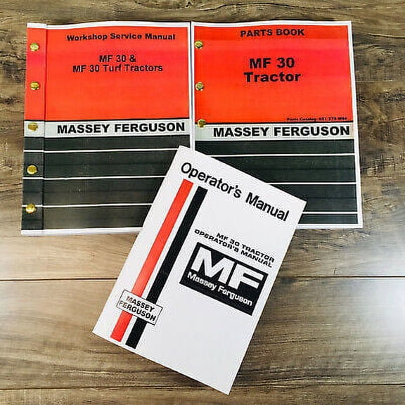 MASSEY FERGUSON 30 MF30 TRACTOR SERVICE PARTS OPERATORS MANUAL REPAIR SHOP SET