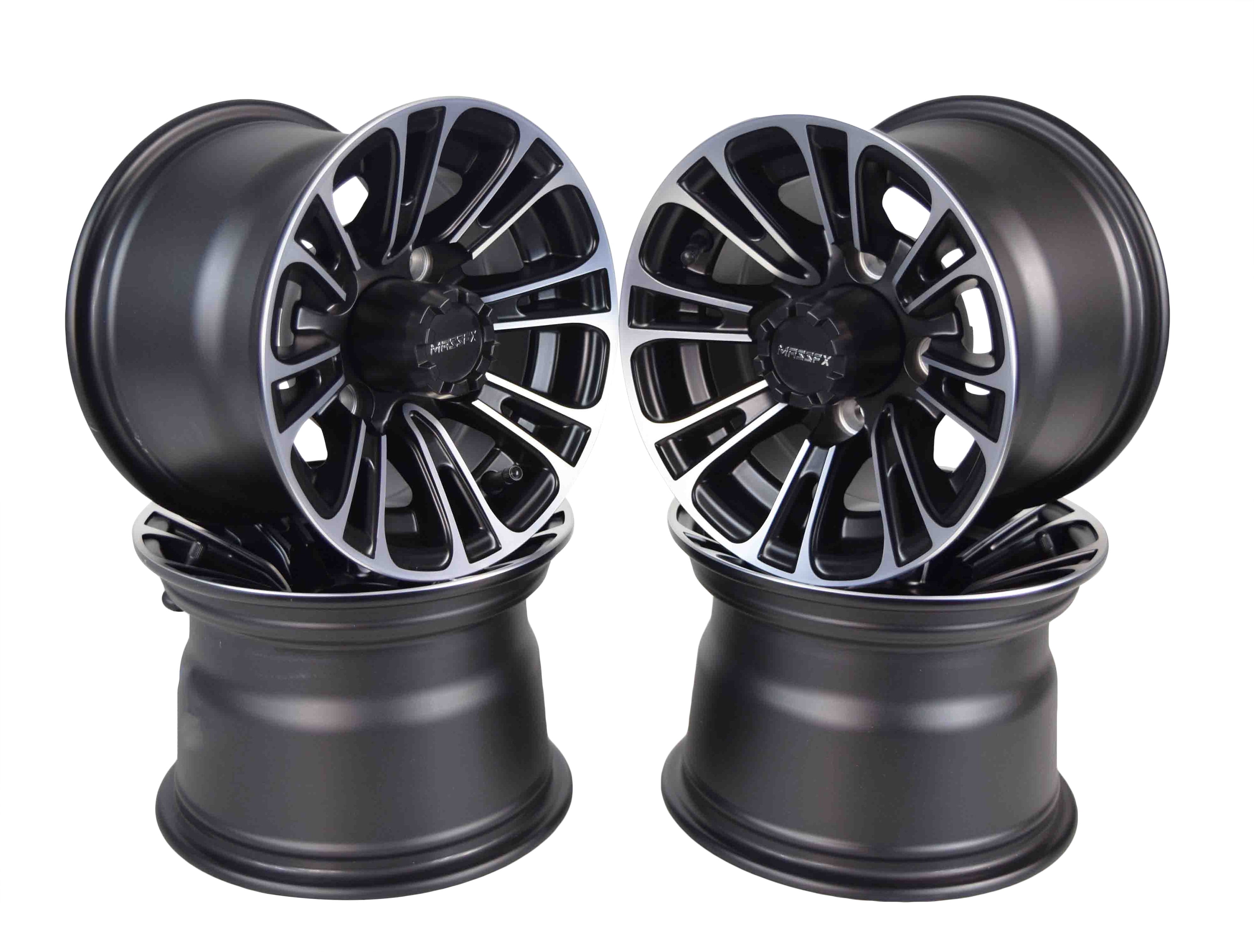 MASSFX 10x7 Golf Cart Rims with 4/101.6 or 4 on 4