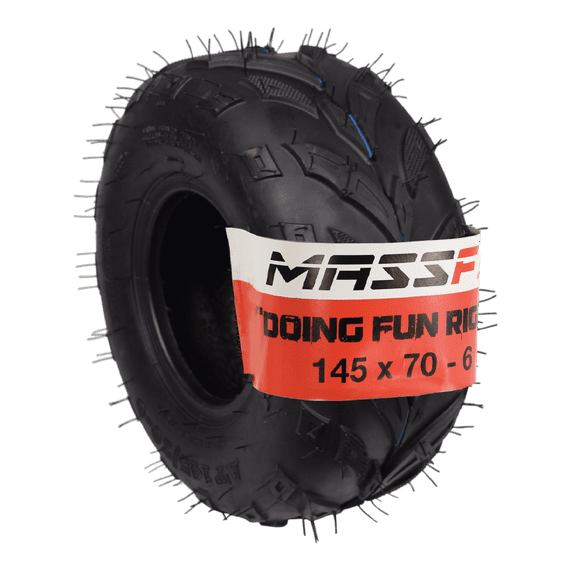 MASSFX 145/70-6 Tire for Go-Kart, Mini Bike, ATV, Lawn & Garden - 6-Ply