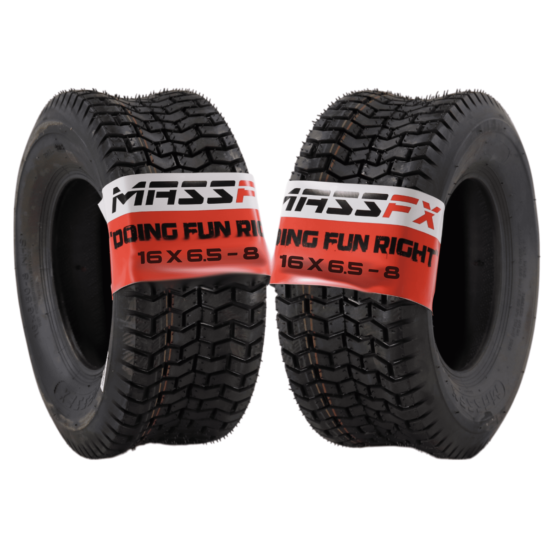 MASSFX 16x6.5-8 front or rear Turf Tire for outdoor power equipment and ...