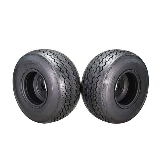 MASSFX 18x8.50-8 front or rear Turf Tire for outdoor power equipment and lawn mowers, 4-Ply with rectangular tread for excellent traction, Non-highway use only, 18/8.5-8,18x8.50x8 (2 Pack)