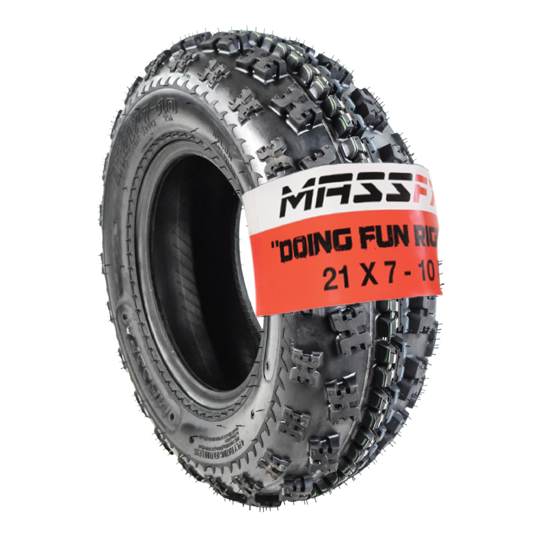 WANDA 21x7-10 ATV Front Tire Set – 2 Tires, 6PR, Bias Belted, For Yamaha Blaster 200 Banshee 350 – 330lb Load