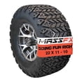 thumbnail image 1 of MASSFX SL 22x11-10 Front/Rear Golf Cart Tire, PIT VIPER Gry Wheel 10x7 4/101.6, 1 of 9