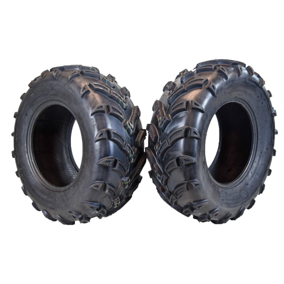 MASSFX 25x10-12 Rear Tire - Durable 6 Ply with 1/2" Direction Tread Design for ATV & UTV 25x10x12 (2 Pack)