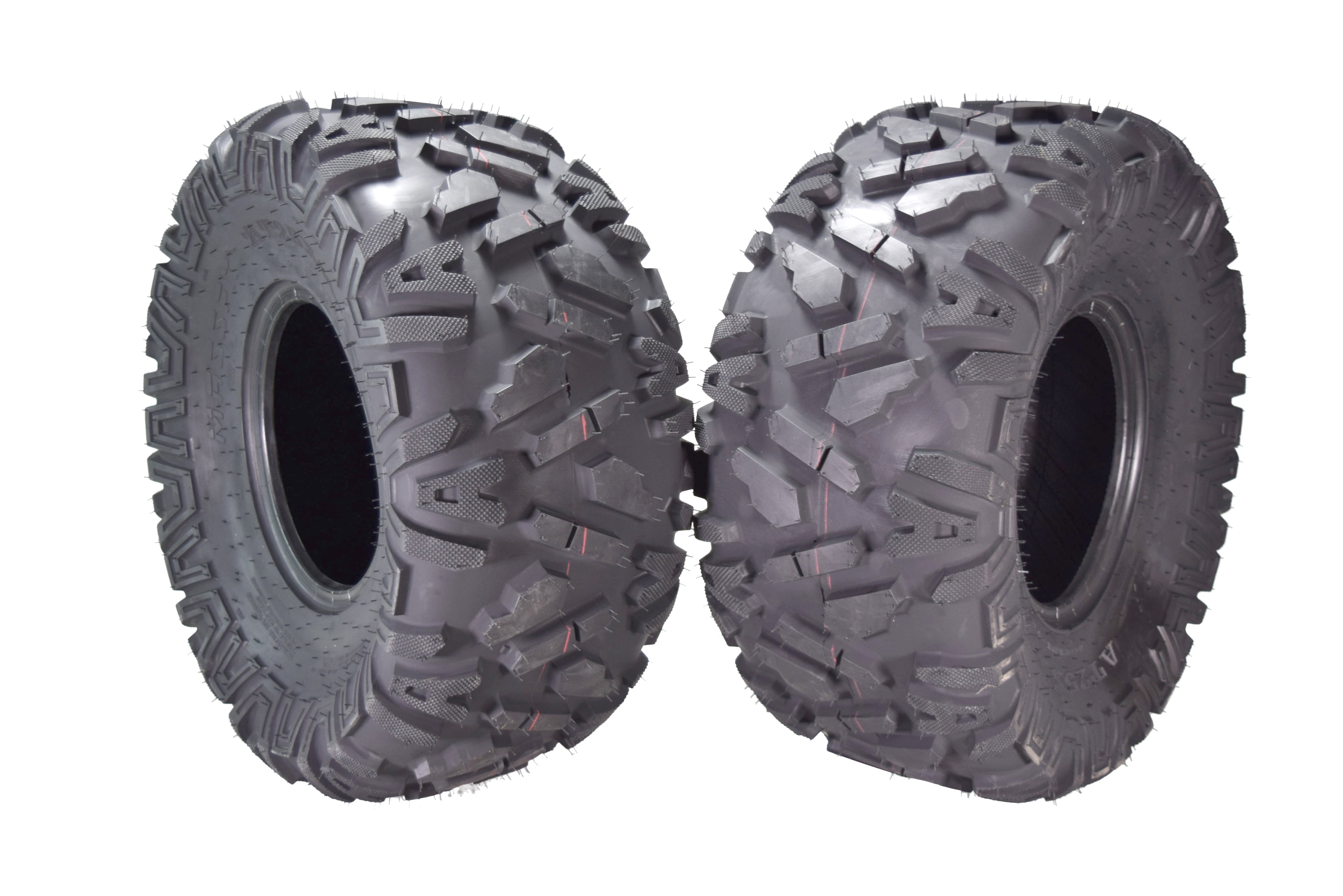 "MASSFX Durable 6 Ply 25x1110 Rear ATV/UTV Tire Set (2Pack) with 1/2"" Tread Depth & Omni
