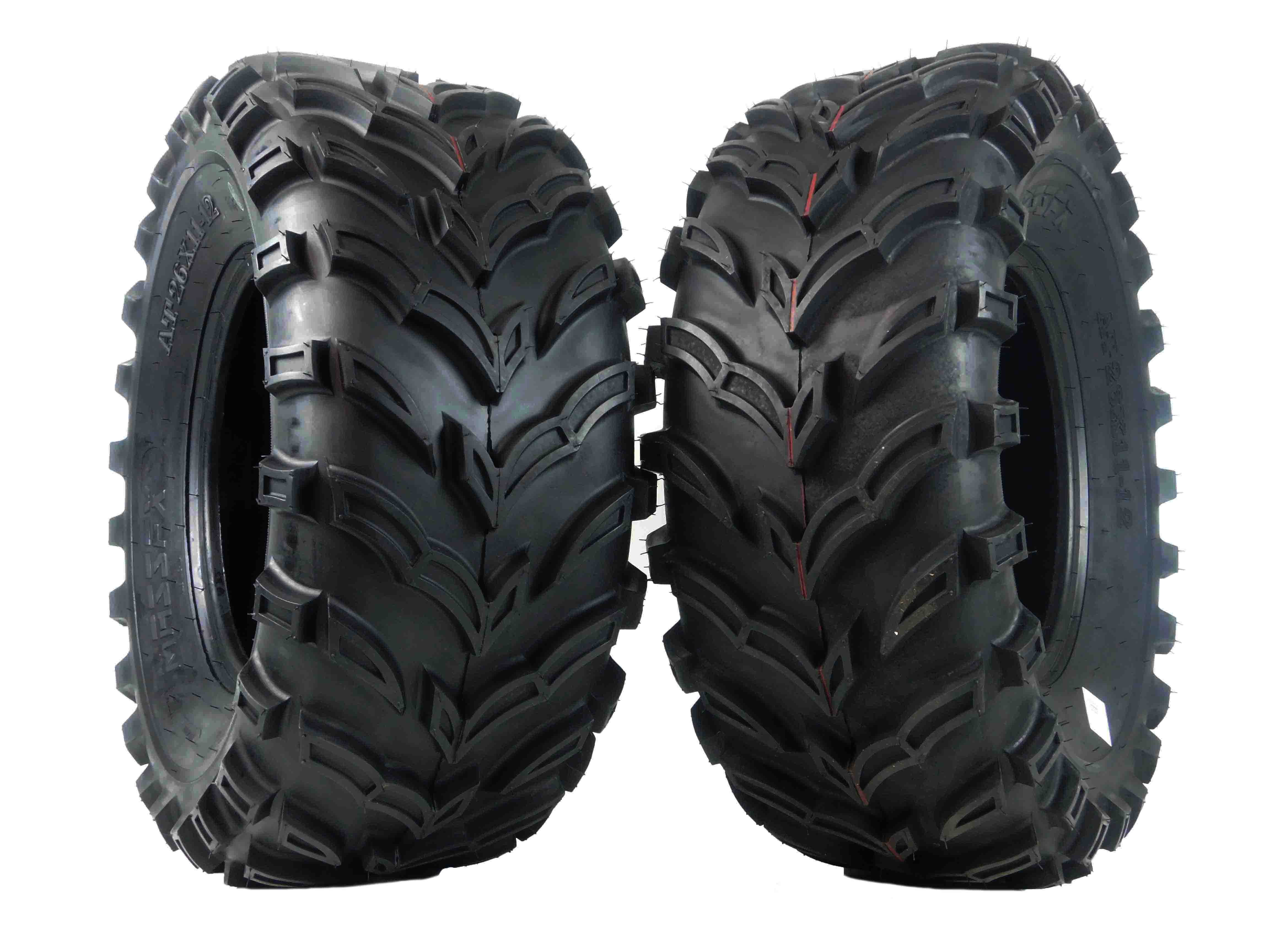 Atv Utv Tires MASSFX 26x11-12 ATV/UTV Rear Tires 2-Pack - 6-Ply All