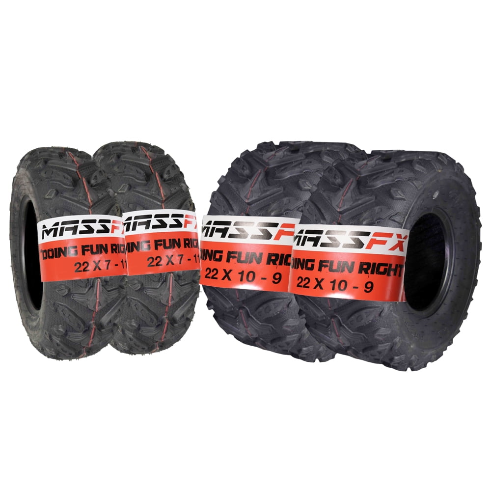 MASSFX 20x11-9 Rear Tire - Durable 4 Ply 1/2" Tread Depth For ATV - Foto 6