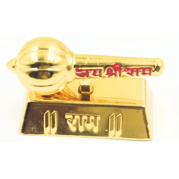 MASSIVE MART Golden Gada For Car Dashboard Bahubali Hanuman Gada/Bajrang Bali Gada For Gift Decorative