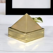 MASSIVE MART Pure Brass Wish Pyramid 3 Layer Size 1 inch With 91 Pyramids For Vastu And Feng Shui Pyramid Color Golden Pack Of 1 pc Home Decor For Pooja, Antique Items God Prayer