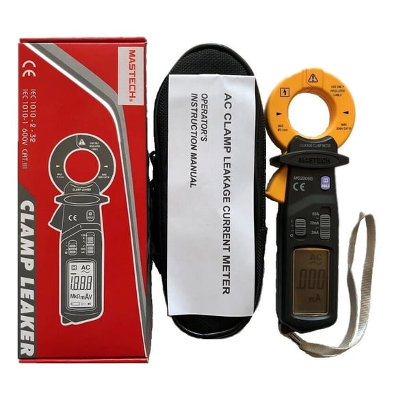 MASTECH MS2000G MS2001/C MS2006B MS2008 MS2009A/C Digital Clamp Leakage Meter Current Pliers Voltage Circuit Tester Pincers Multimeter Homeheld Professional Electrical Tool(MS2006B)