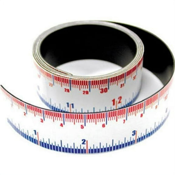 Master Magnetics Magnet Measuring Tape TV587602 - Magnetic - 1 Meter Long, Black