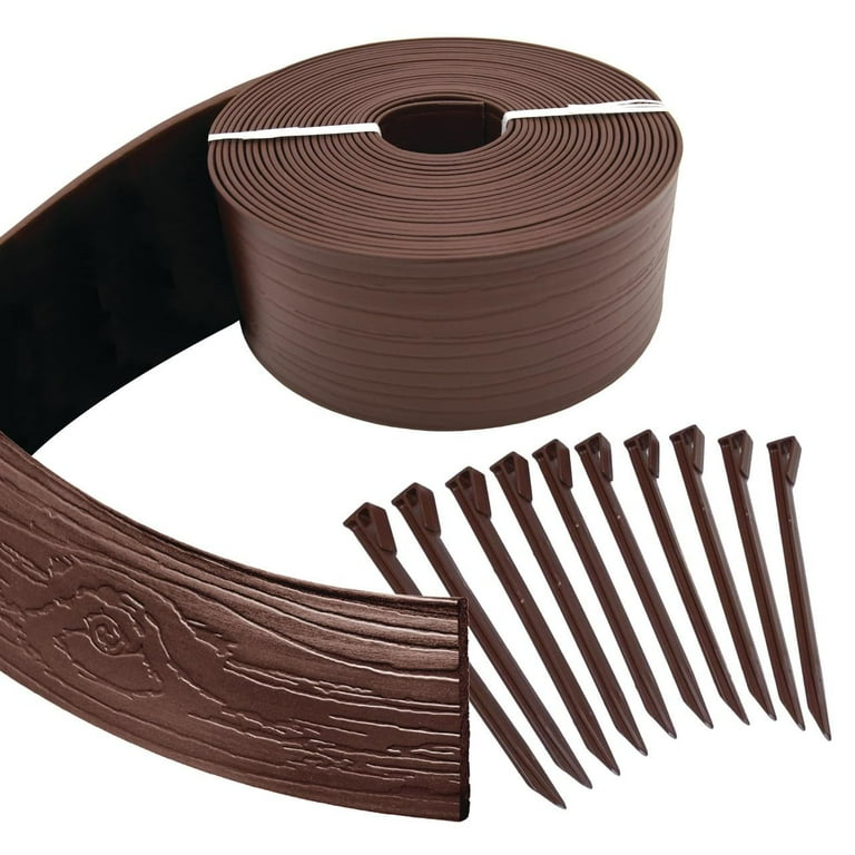 Master Mark Plastics® 40' Brown Terrace Board Landscape Edging Master Mark Plastics® 40' Brown Terrace Board Landscape Edging